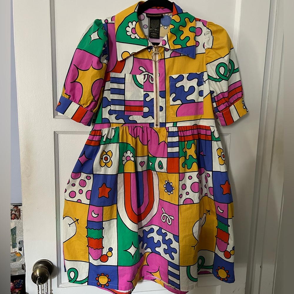 Nooworks Babydoll Dress in Wormiverse XS
